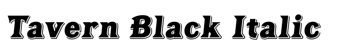 Tavern Black Italic